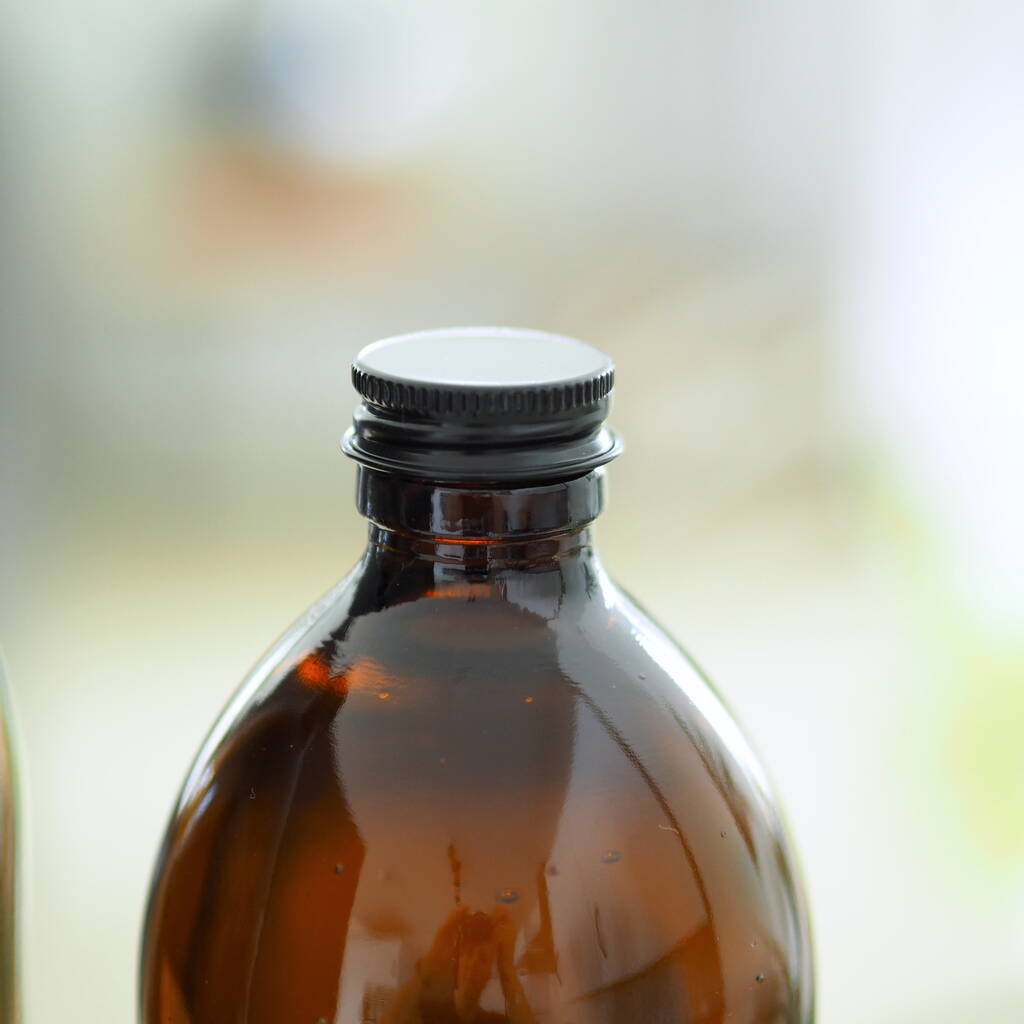 Refillable Amber Glass Bottle By Oikku