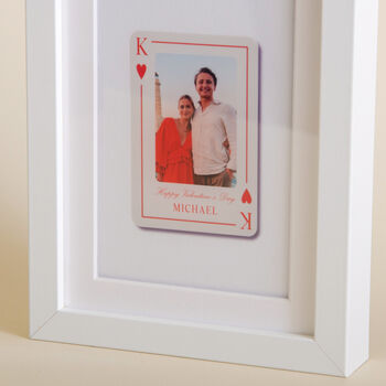 Personalised Valentine's Day Playing Card Photo Frame, 8 of 10
