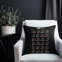 Formula One F1 2025 / 2026 Jumbo Calendar Track Cushion Cover, thumbnail 2 of 4