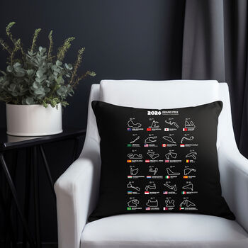 Formula One F1 2025 / 2026 Jumbo Calendar Track Cushion Cover, 2 of 4