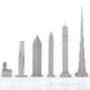 Stainless Steel Skyline Chess Set – Dubai Edition, thumbnail 5 of 6