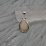 White Opal Pendant: Sterling Silver Necklace, thumbnail 5 of 7