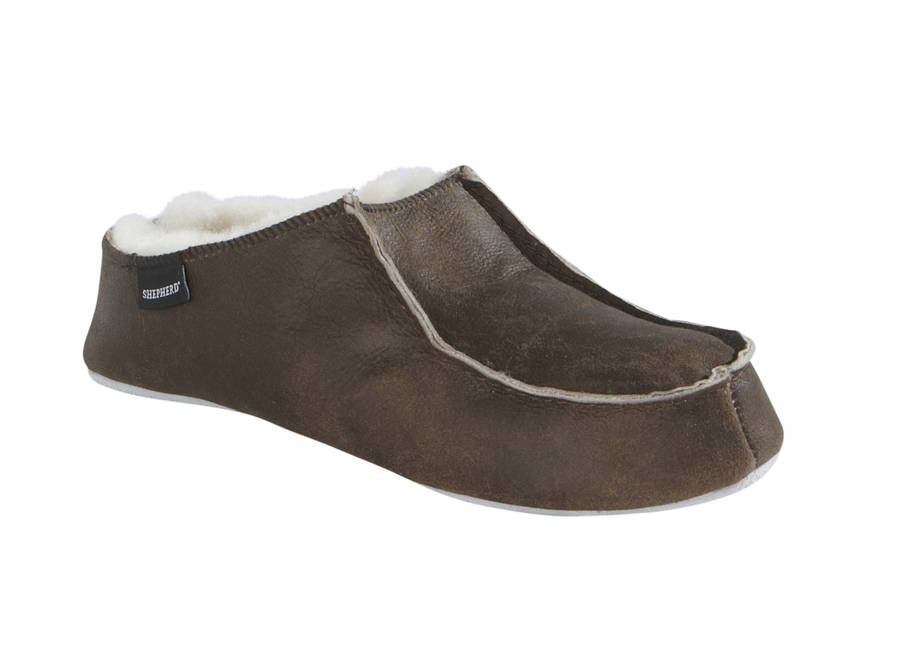 mens sheepskin mules slippers