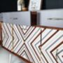 1950's Sideboard With 3D Geometric Chevron Design, thumbnail 8 of 8