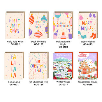 Pack Of Six Christmas Cards | Multipack Card Bundle, 4 of 5