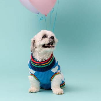 Cloudy Knitted Dog Jumper, 3 of 5
