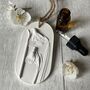 Snowdrops Car Air Freshener Botanical Hanging Diffuser, thumbnail 3 of 4