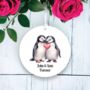 Personalised Penguin Valentine's Couple Gift, thumbnail 1 of 2