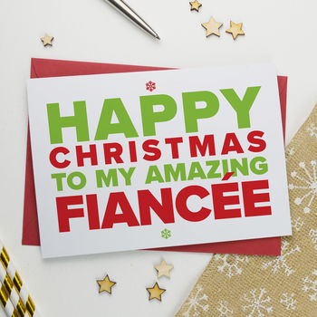 Christmas Card For Amazing Fiancé Or Fiancée, 2 of 2