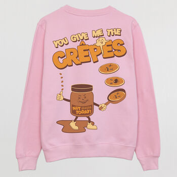 Give Me The Crêpes Women's Slogan Sweatshirt, 7 of 7