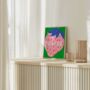 French Strawberry Colourful Kitchen Print, thumbnail 1 of 7