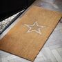 Embossed Star Extra Long Doormat, thumbnail 1 of 3