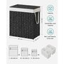 110 L Divided Laundry Hamper Clothes Laundry Basket, thumbnail 10 of 11