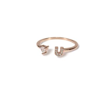 Love You Rings, Rose Or Gold Vermeil 925 Silver, 3 of 8