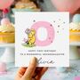 Initial Birthday Card Winnie The Pooh Grandson *Fully Personalised, thumbnail 2 of 2