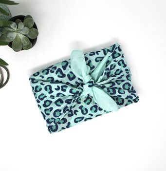 Mint Furoshiki Fabric Gift Wrap Set, 6 of 12