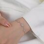 Cz Butterfly Floating Bracelet Sterling Silver, thumbnail 1 of 10