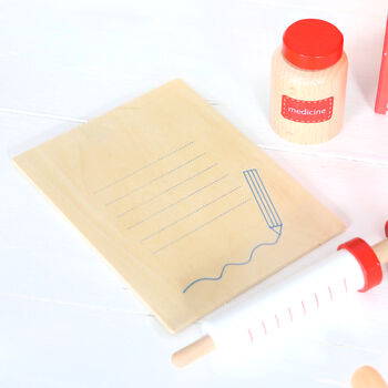 Wooden Doctors Set With Personalised Carry Case, 3 of 7