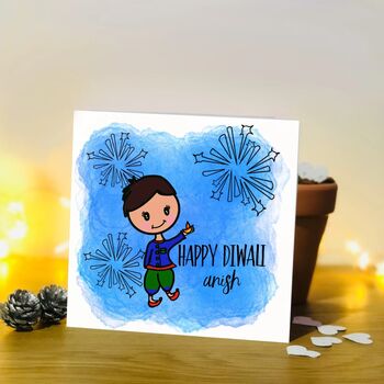 Personalised Diwali Card, 2 of 3