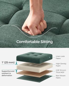 Ottoman Storage Chair And Footrest, 7 of 11