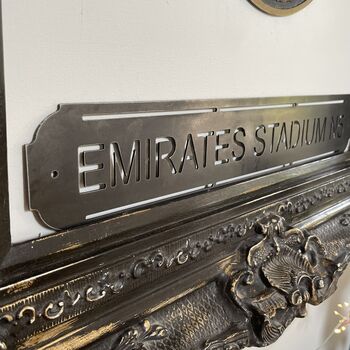 Emirates Stadium Metal Football Street Sign – Designed And Made In Britain, 4 of 9