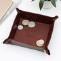 Personalised Initial Patch Luxury Leather Valet Tray, thumbnail 1 of 2