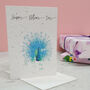 Mothers Day Plantable Seed Paper Peacock Card, thumbnail 3 of 5