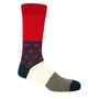 His And Hers Mayfair Socks Scarlet And Navy, thumbnail 3 of 5