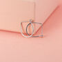Teardrop Hoop Earrings In Rose Gold Fill, thumbnail 8 of 10