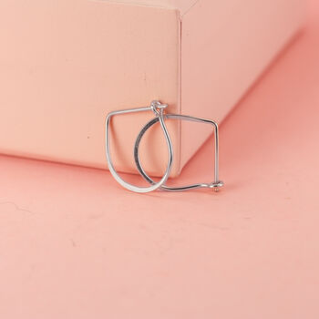 Teardrop Hoop Earrings In Rose Gold Fill, 8 of 10