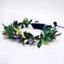 'Juno' Winter Wedding Headband Bridal Flower Crown, thumbnail 2 of 9