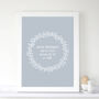 Personalised 'Floral' Baby Birth Print, thumbnail 3 of 6
