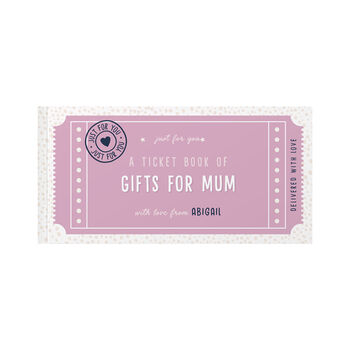 Personalised Book Of Giftable Tickets For Mum/Grandma, 10 of 11