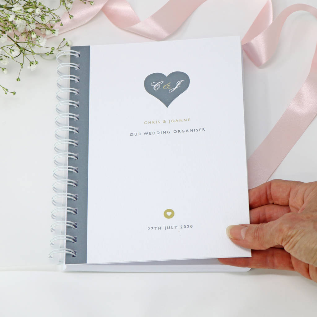 Personalised Heart Wedding Planner Handbook, 1 of 11