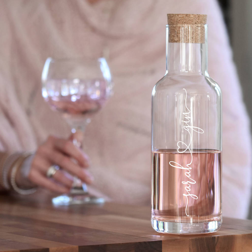 I Heart Gin Decanter By Oh So Cherished