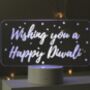 Personalised Diwali LED Colour Changing Night Light, thumbnail 2 of 3