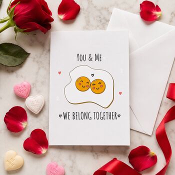 Cute You And Me Belong Together Valentine's Card, 4 of 6
