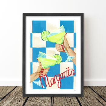 Fresh And Zesty Margarita Cocktail Art Print, 10 of 11