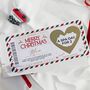 Christmas Scratch Reveal Ticket Personalised Surprise Gift Reveal Mum Spa Day Gift For Her Nan Daughter, thumbnail 1 of 12