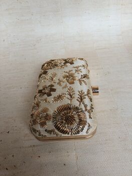 Light Gold Rectangular Clutch, 5 of 9