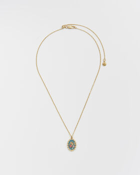 Vintage Roses Gold Framed Chain Necklace, 5 of 8