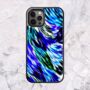 Blue Abstract Pattern iPhone Case, thumbnail 2 of 4