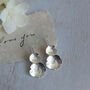 Statement Pressed Flower Earrings Sterling Silver, thumbnail 6 of 9