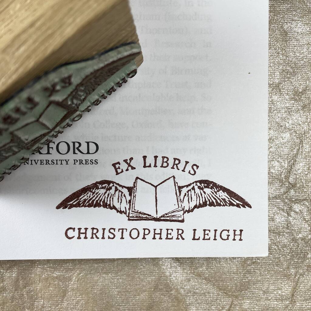Ex Libris – Flying Book, 1 of 3