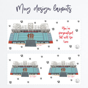 Personalised Man Utd Mug, Old Trafford Stadium, 7 of 9