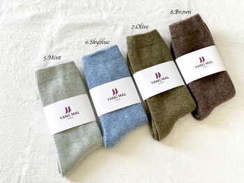 Cashmere Wool Socks, 4 of 6