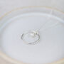 Sterling Silver Celestial Hoop Pendant With Pearl, thumbnail 2 of 3
