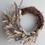 Small Dried Flower Lavender Wreath, thumbnail 1 of 4