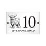 Personalised Highland Cow Acrylic House Sign, thumbnail 5 of 5