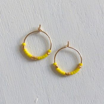 Petite Fair Trade And Neon Delica Hoops, 8 of 10